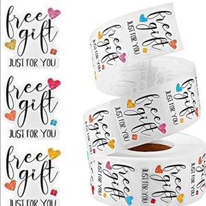 100 FREE GIFT stickers- 1.5 x 1.38 inch